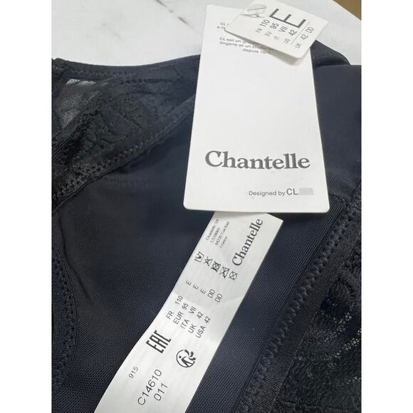 NWT! Chantelle Women's 1461 Pyramid Underwire Bra BLACK/42DD - Picture 6 of 6